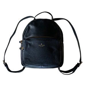 KATE SPADE MINI NICOLE LARCHMONT AVENUE BLACK LEATHER BACKPACK